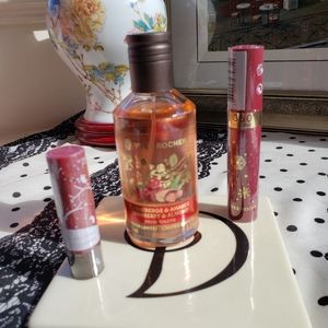 Yves Rocher Cranberry Almond EDP+ Lip Balm+Mascara Trio Bundle Full Size NWT